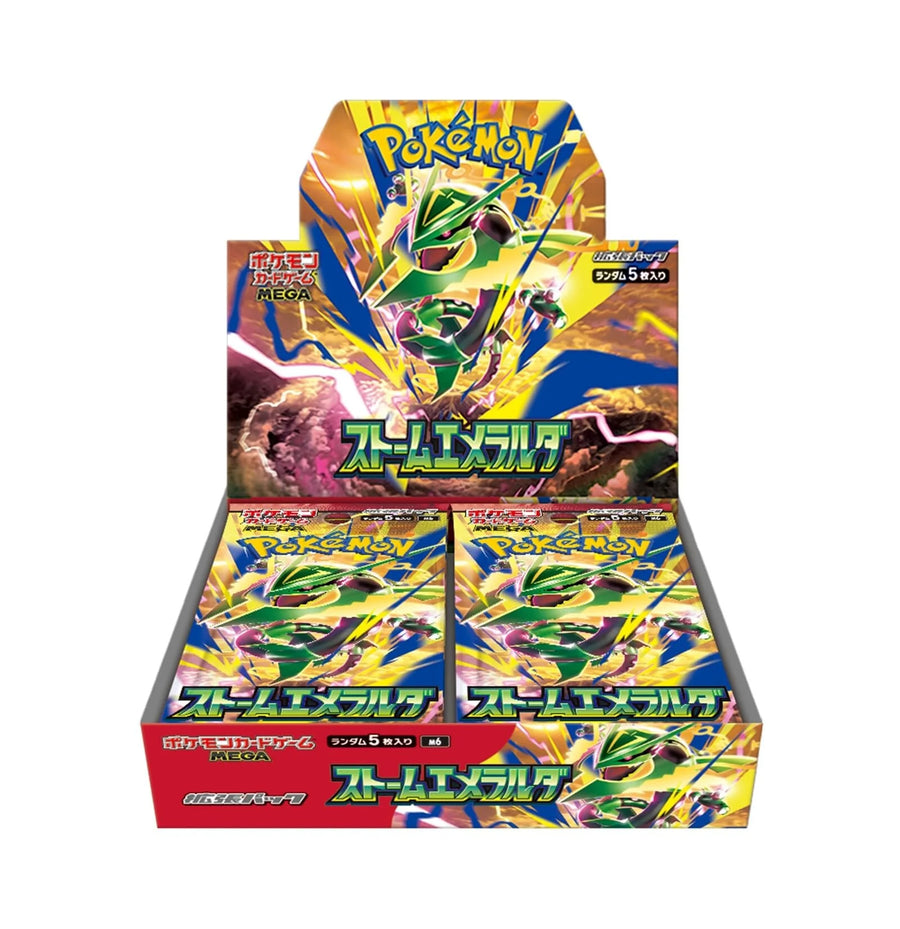 Pokémon Storm Emeralda Booster Box, japansk utgåva (M6)