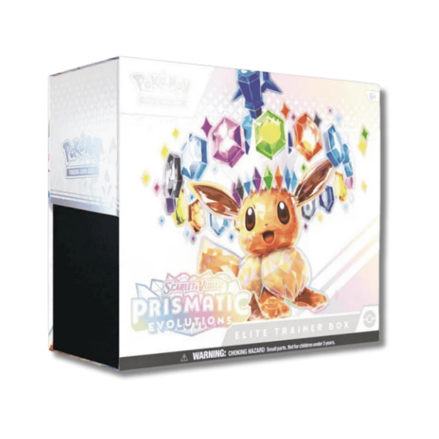 Pokémon Prismatic Evolutions Elite Trainer Box, engelsk utgåva