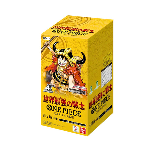 One Piece Card Game OP-17 The World's Strongest Warriors Booster Box, japansk utgåva