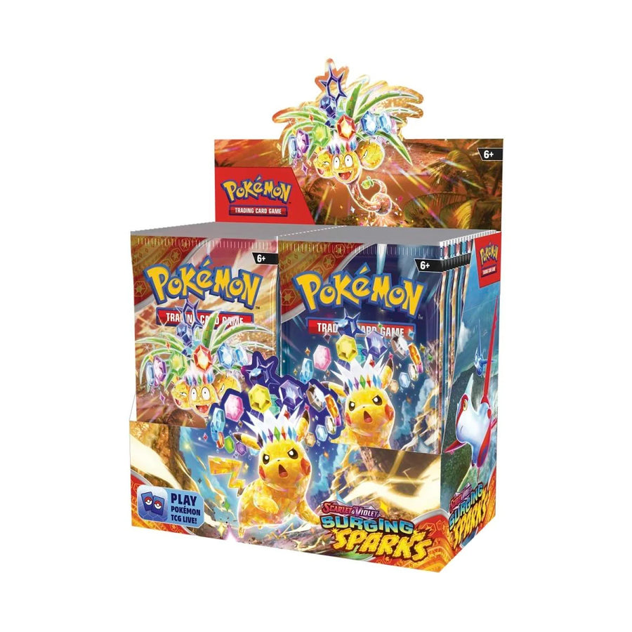 Pokémon Surging Sparks Booster Display, engelsk utgåva